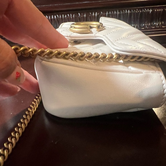 COPY - Authentic GUCCI Marmont Super mini in White! - Picture 9 of 12